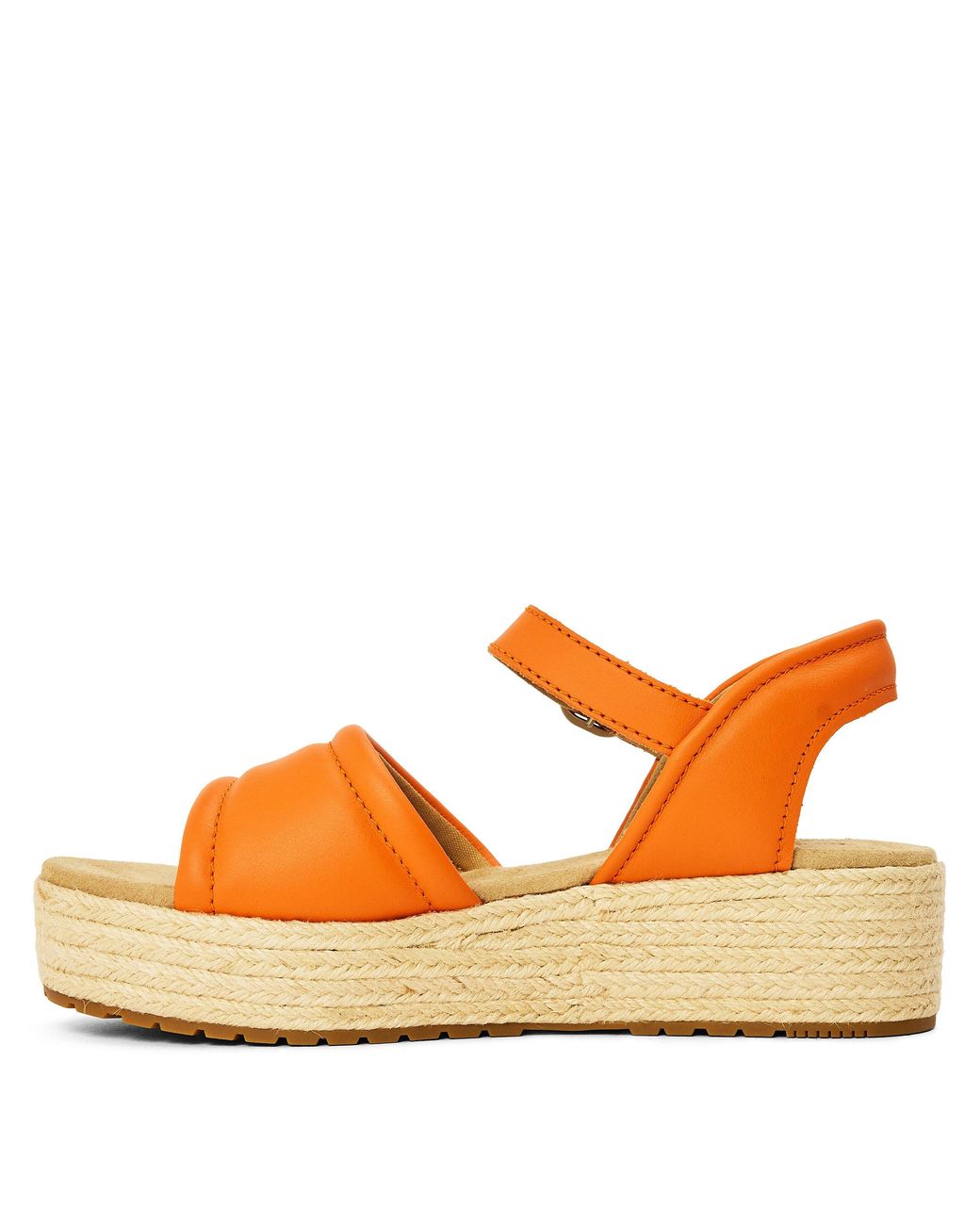 Timberland Orange Backstrap Flatform Sandals