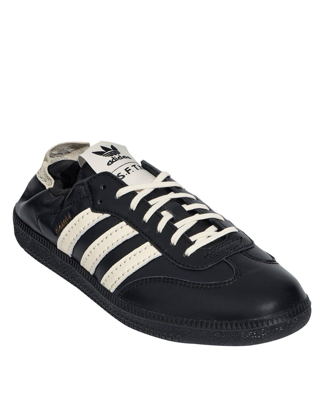 Adidas Originals Black Leather Low-Top Casual Shoes for men