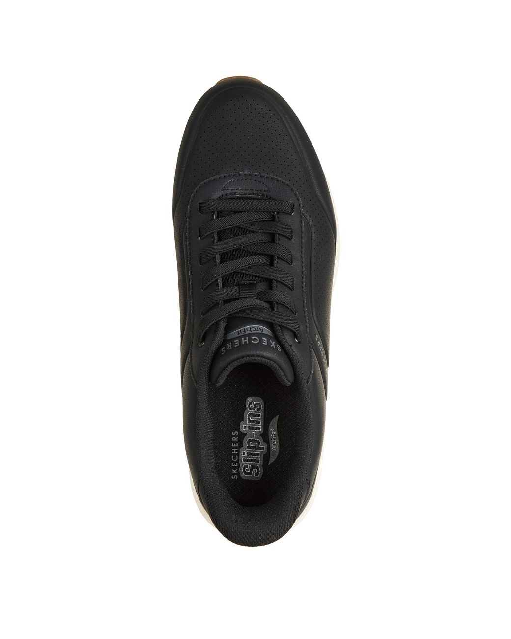 Skechers Black Arch Fit Uno Slip-On Trainers for men