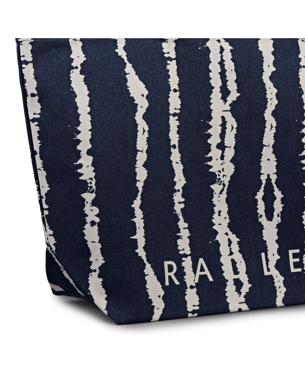 Radley Blue Tie Dye Stripe Large East West Open Top Tote