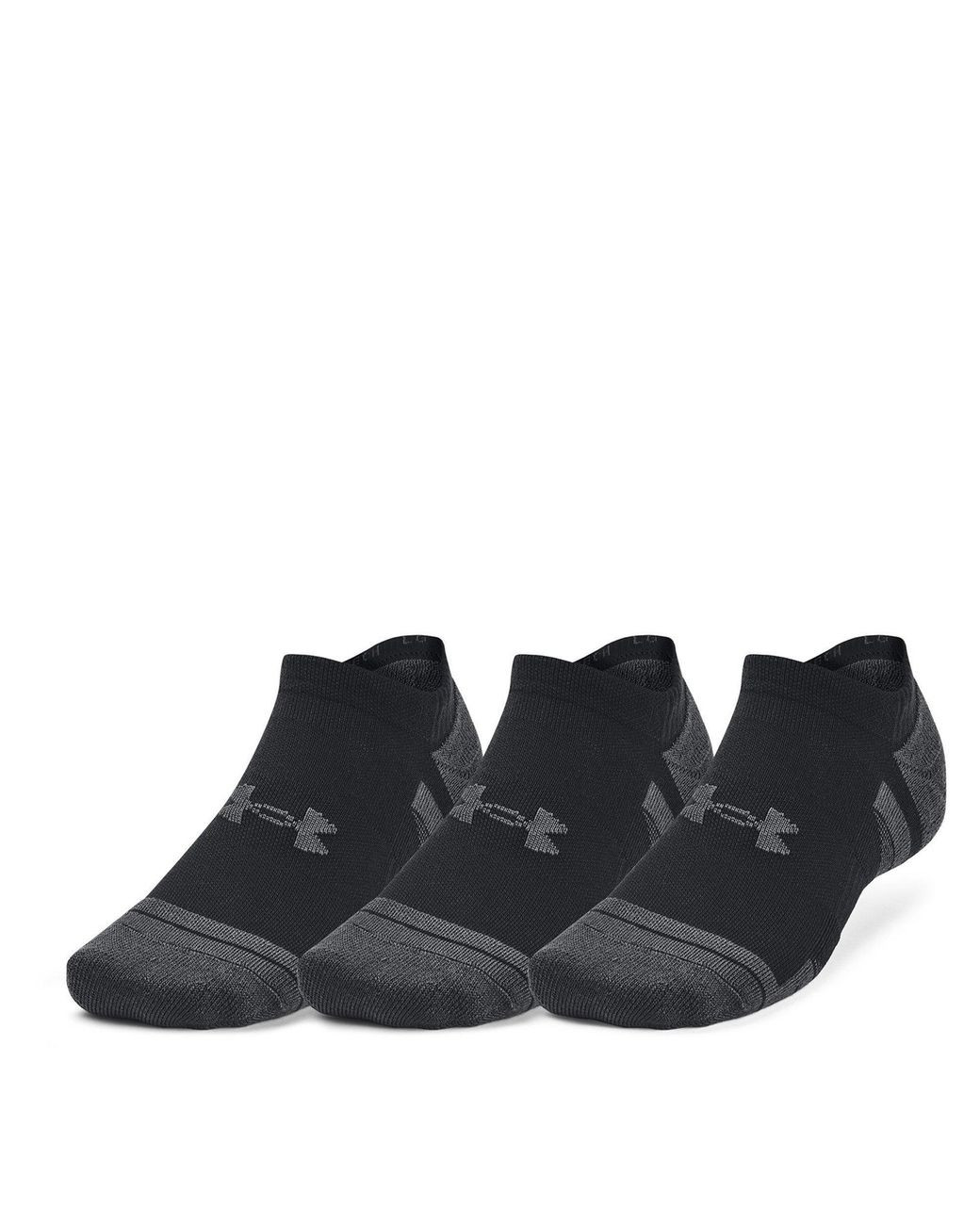 Under Armour Black Ua Performance Tech 3-Pack No Show Socks
