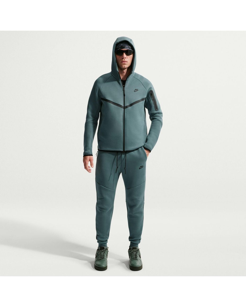 Nike Blue Tech Fleece Joggers for men