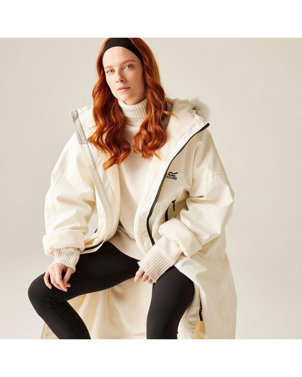 Regatta Natural Adult Waterproof Changing Robe Pro