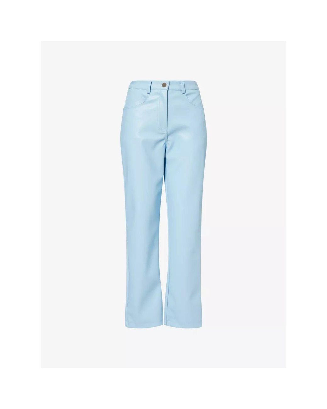 Amy Lynn Blue Straight Leg Trousers