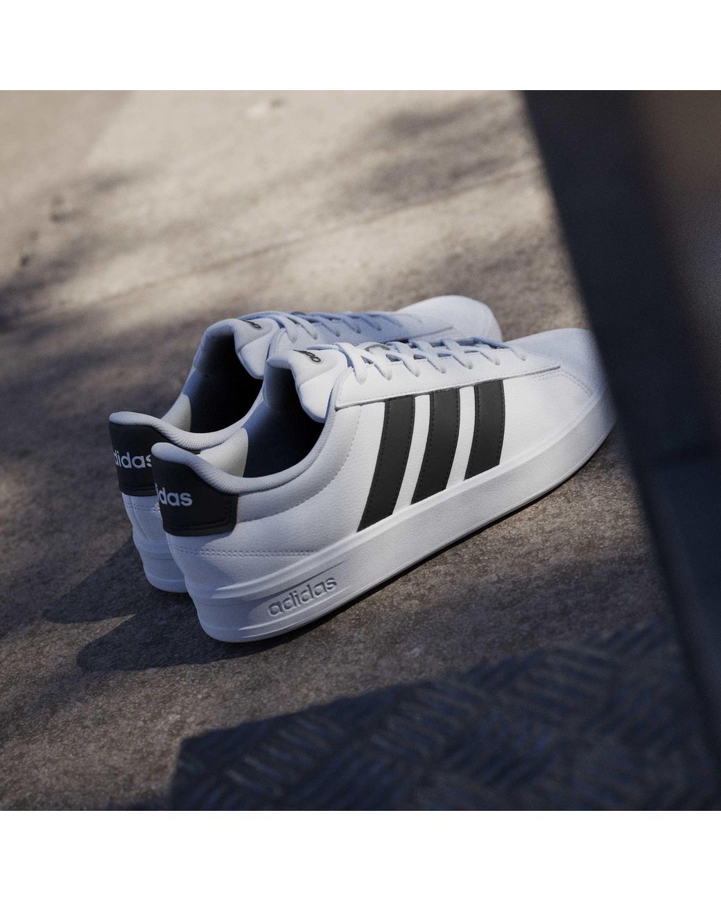 Adidas White Grand Court 2 Trainers for men