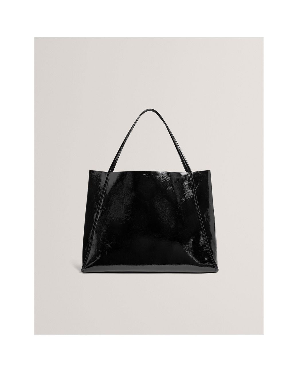 Ted Baker Black Pu Slouch Tote Bag