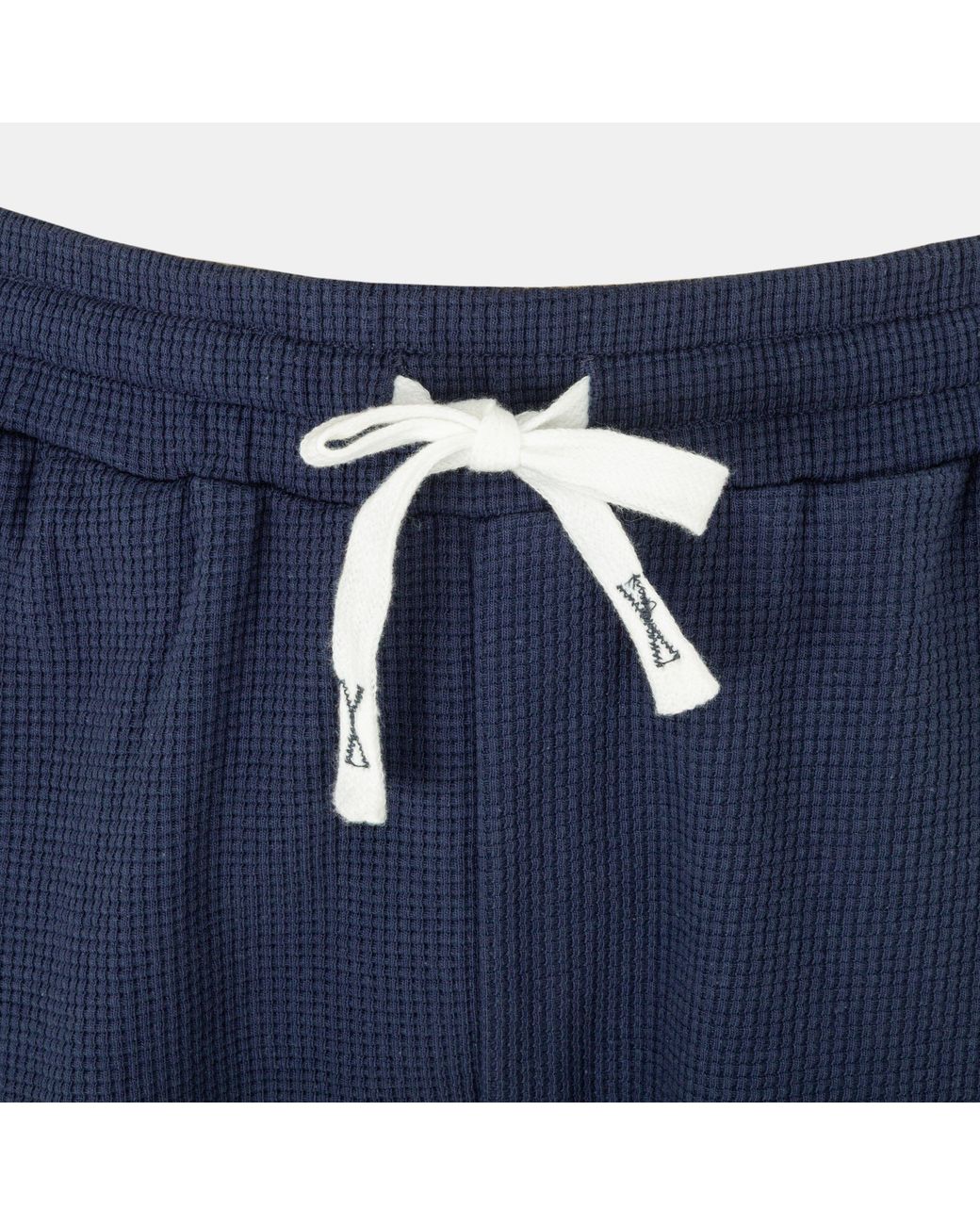 Fabric Blue Waffle Shorts for men
