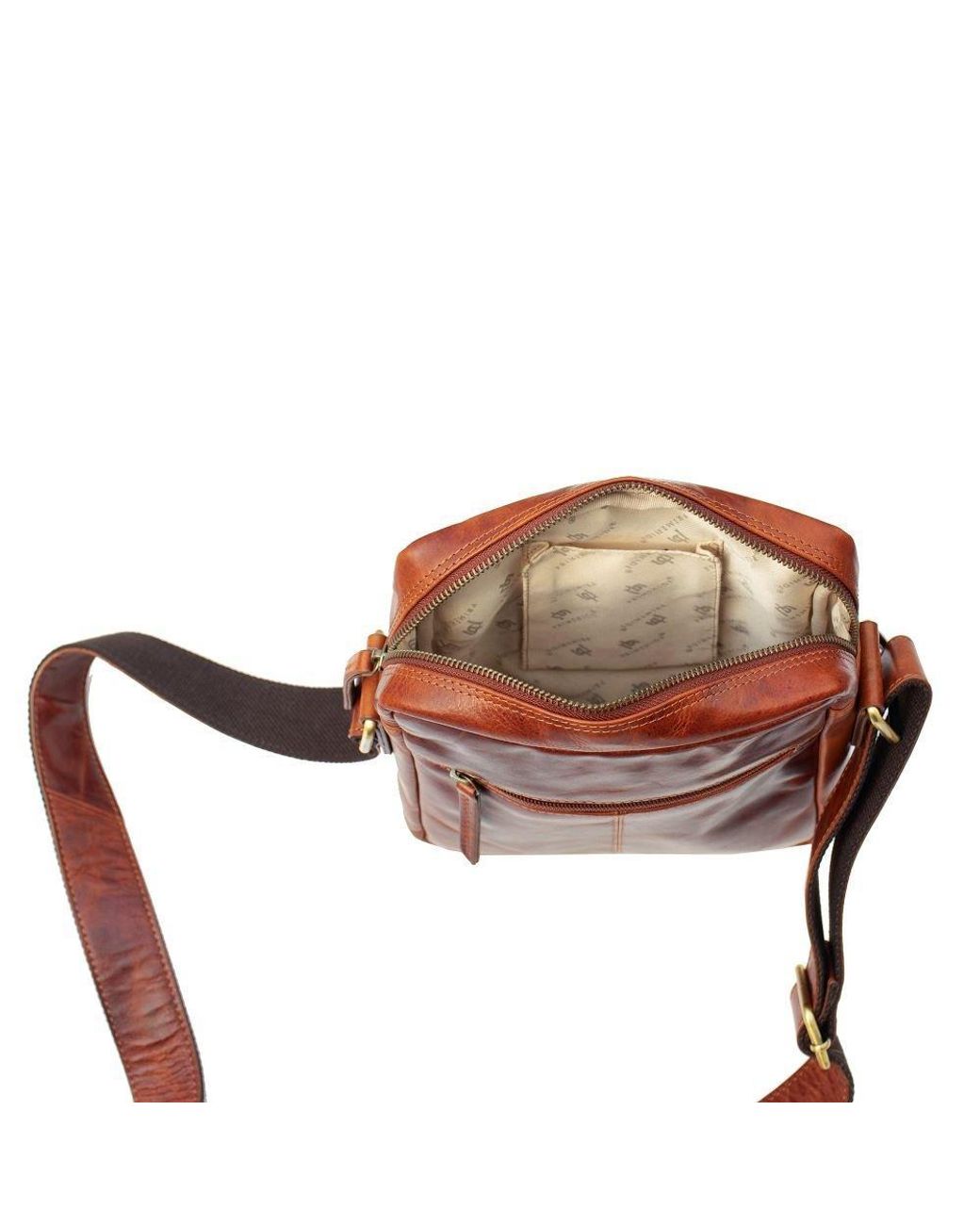 PRIMEHIDE Leather Brown Orion Flight Bag for men