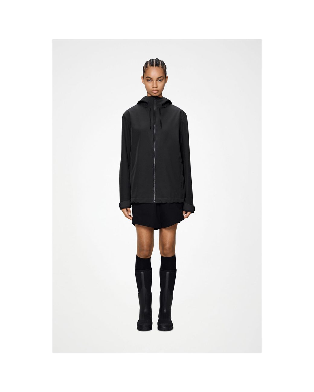Rains Black Suva Softshell Waterproof Jacket
