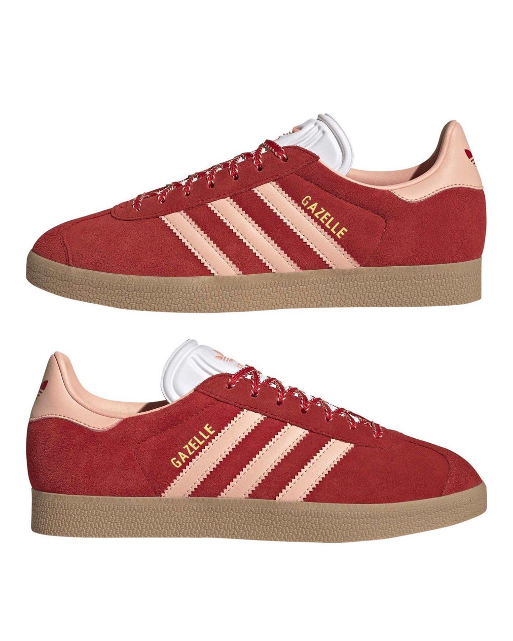 Adidas Red Suede Lowtop Sneakers