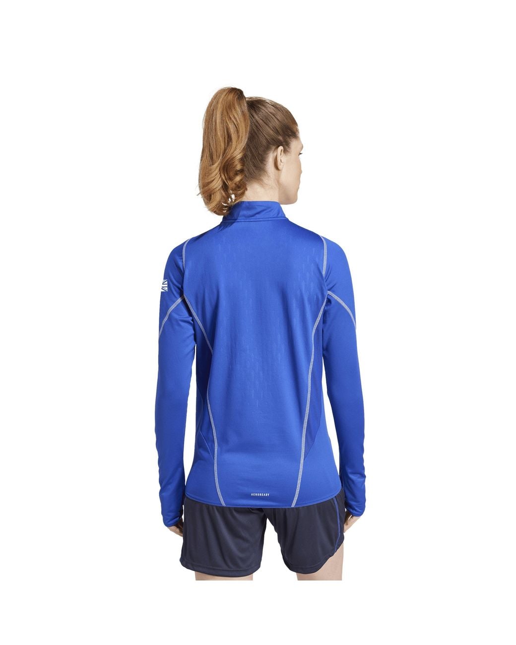Adidas Blue Team Gb Performance Tracksuit Top