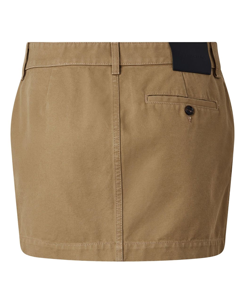 Balenciaga Natural Cotton Mini Skirt