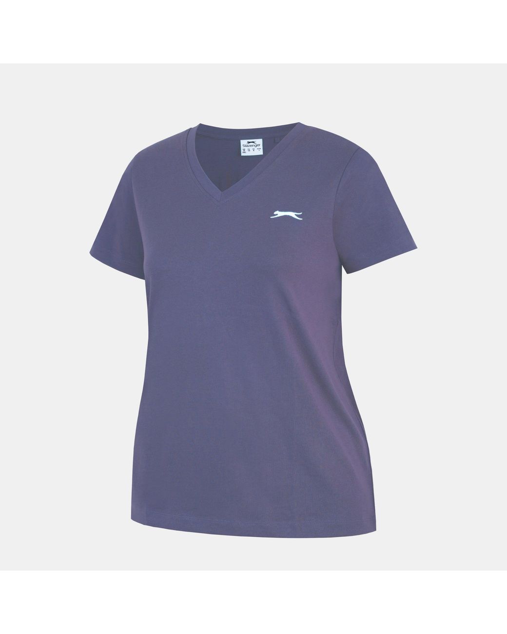 Slazenger 1881 Blue Ladies V Neck Tee Shirt