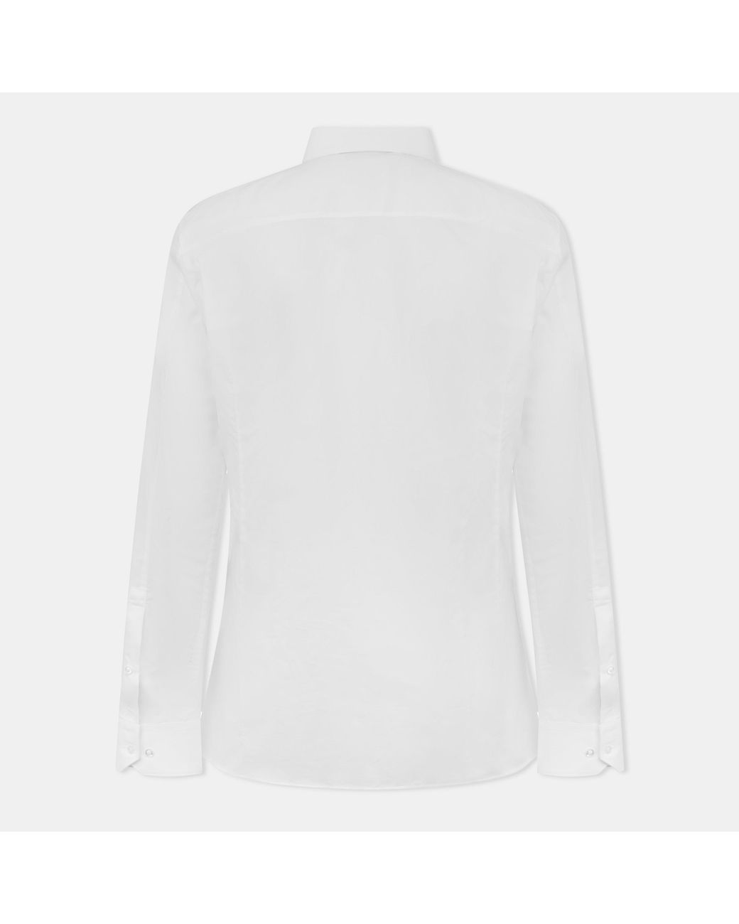 HUGO White Elisha Long Sleeve Plain Shirt for men