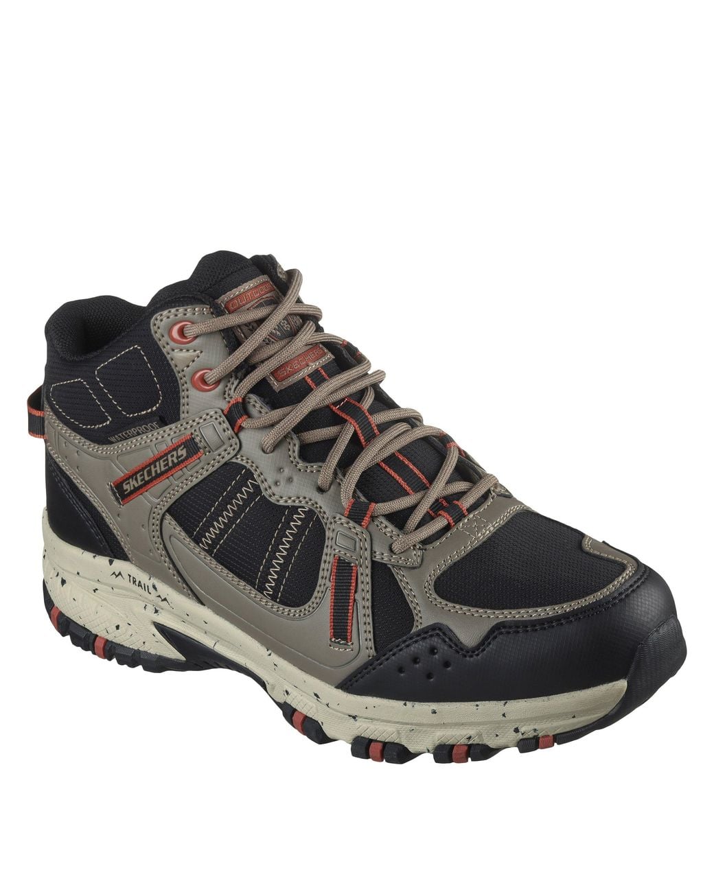 Skechers Black Hillcrest Rugged Boots for men