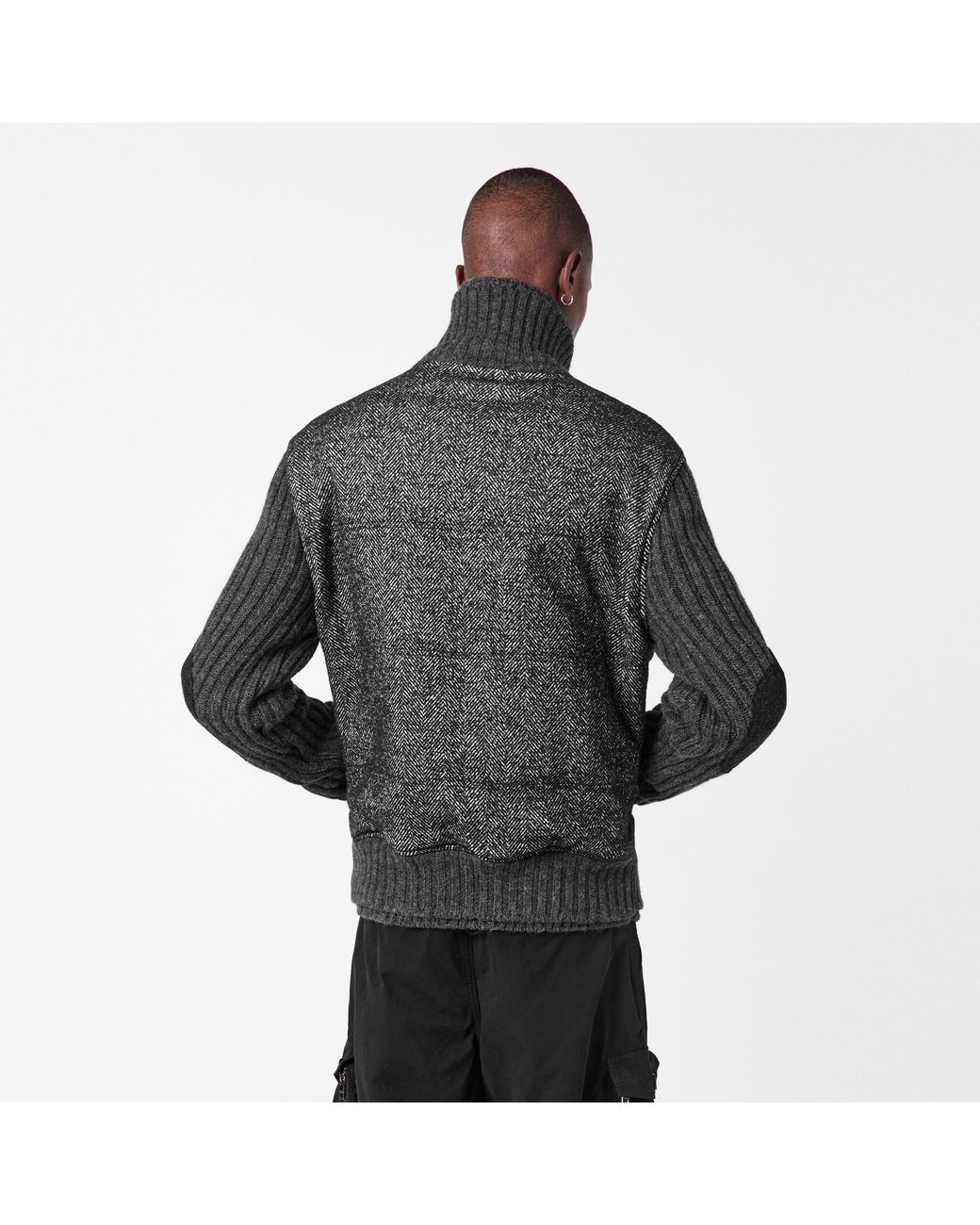Dolce & Gabbana Black Tone Hardware Structured Quilted Jacket for men