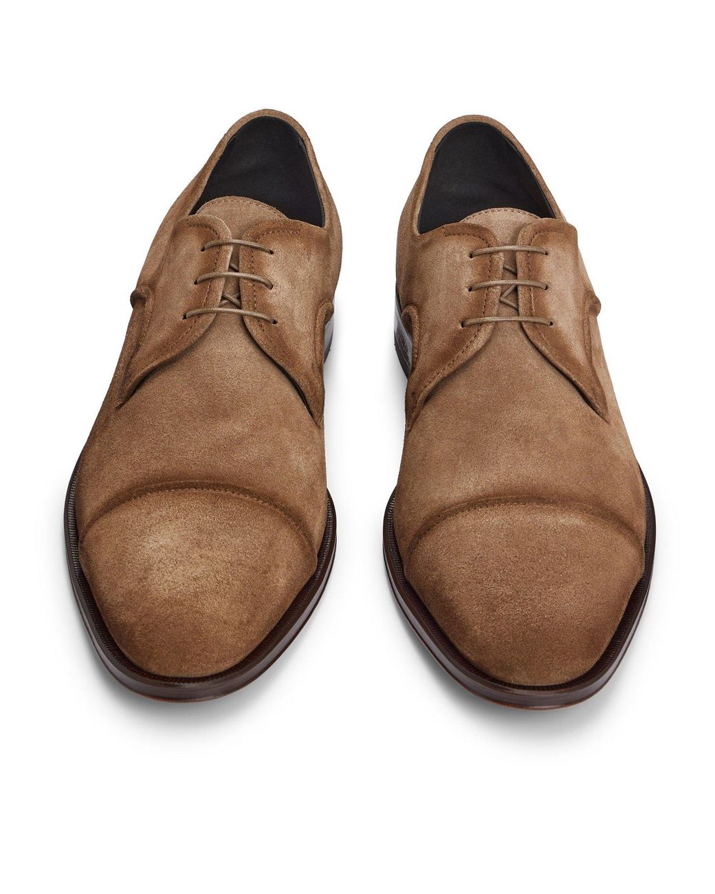 Boss Brown Derby Shoes for men