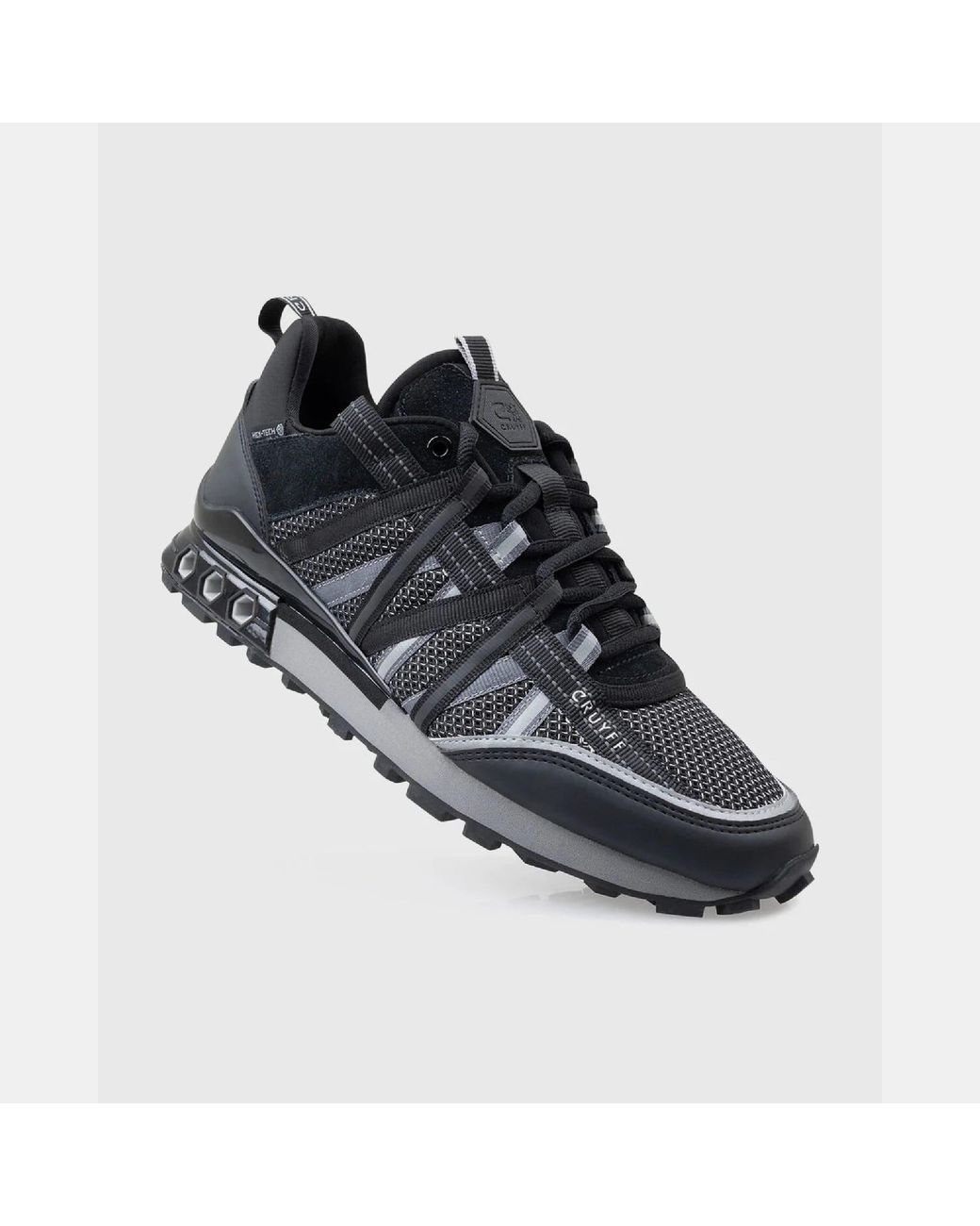 Cruyff Black Fearia Hex-Tech Low-Top Trainers for men