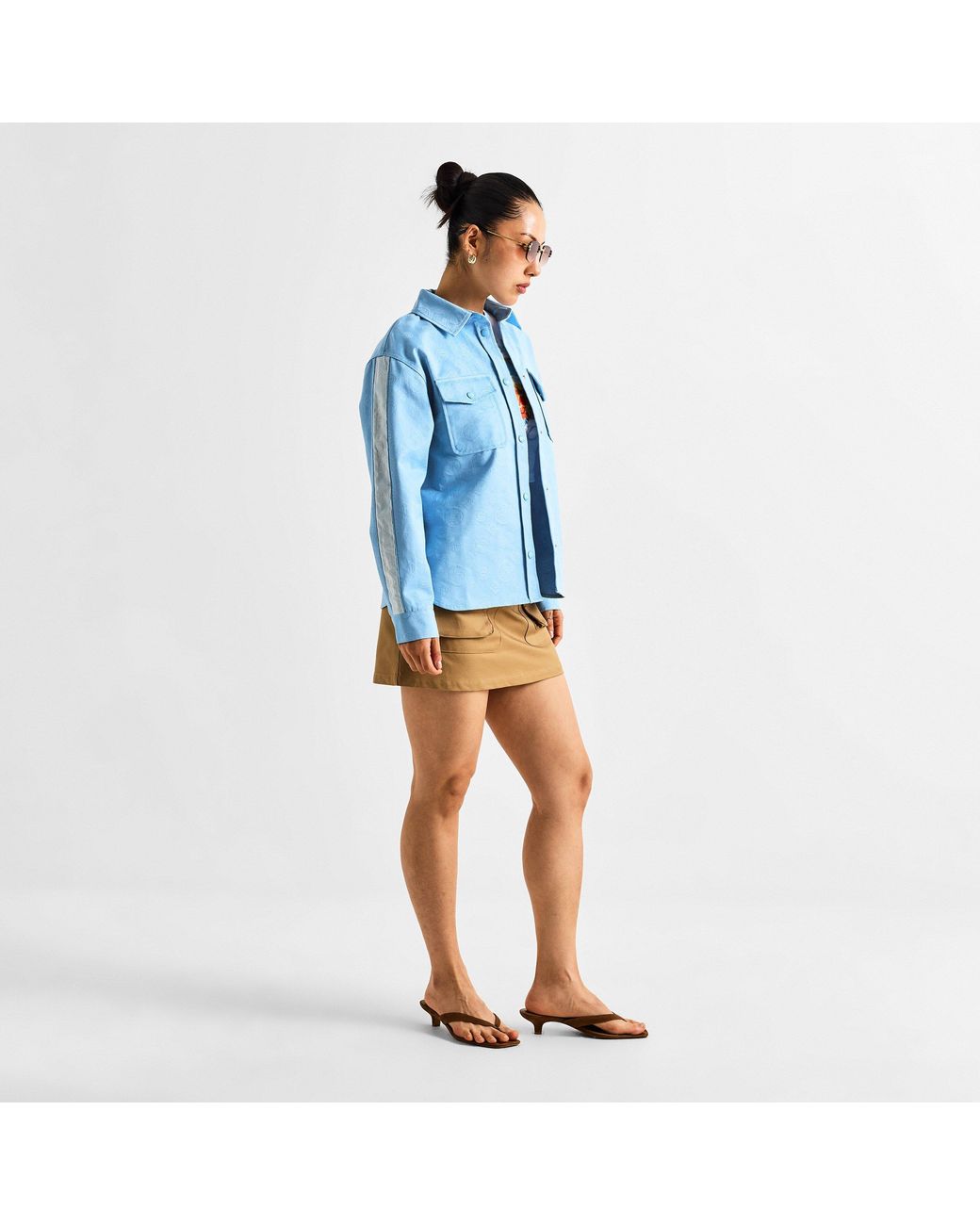Casablanca Blue Monogram Shirt