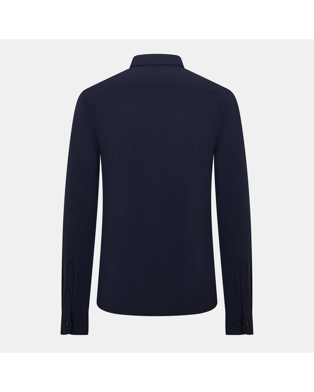 ONLY Blue Long-Sleeve Plain Shirt for men