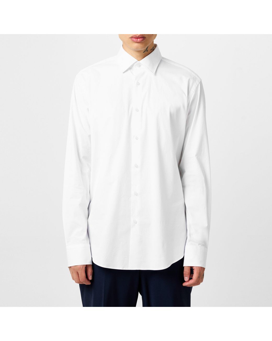 Boss White H-Joe-Kent Shirt, Impeccable Tailoring for men