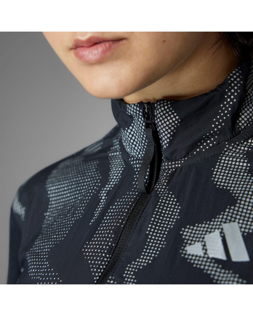 Adidas Blue Ult Hivis Performance Running Jacket
