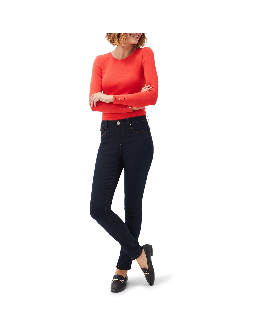 Phase Eight Red Poppia Shoulder Trim Knit