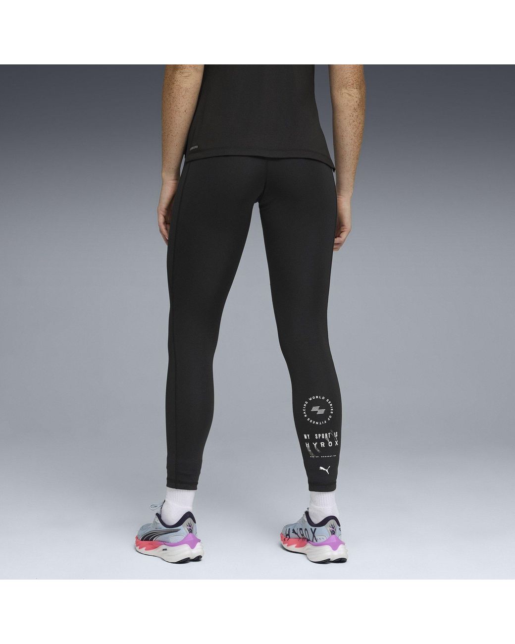 PUMA Gray Hyrox Essentials 7/8 Tights