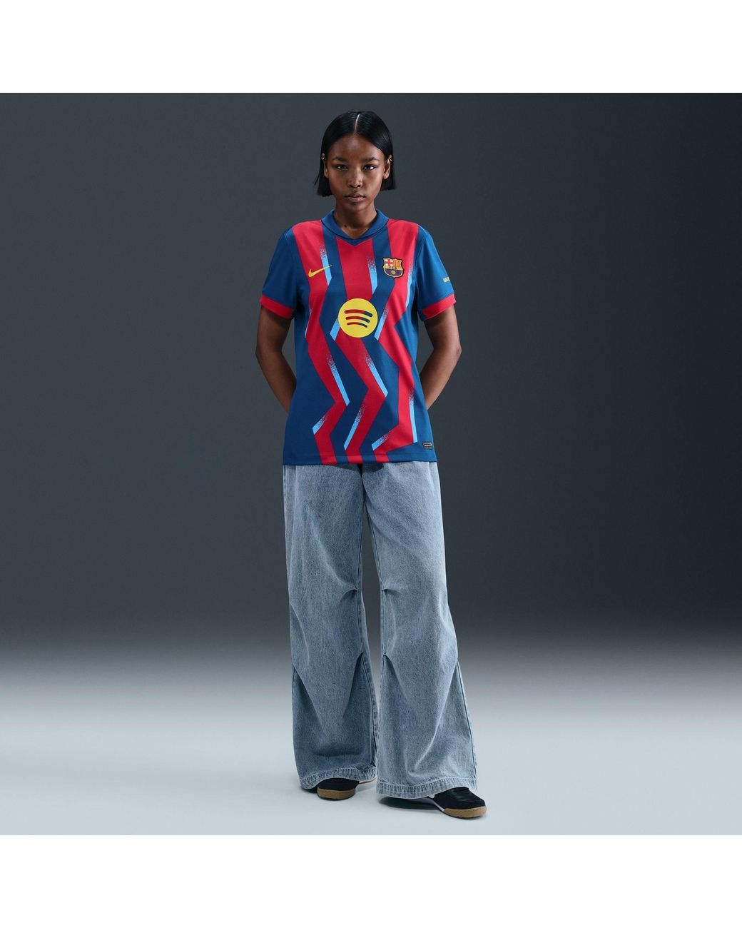 Nike Blue Fcb W Nk Df Jsy