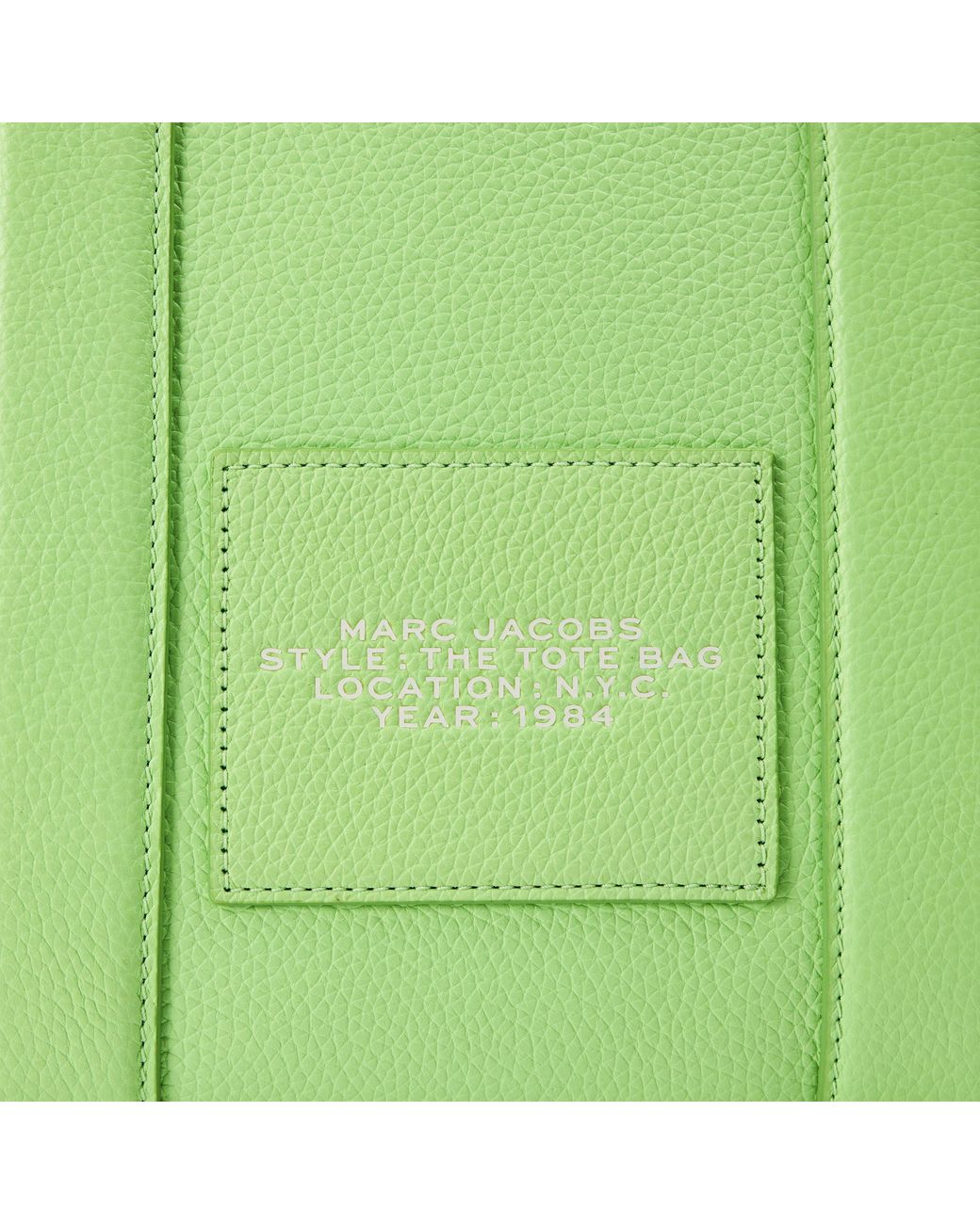Marc Jacobs Green Medium Leather Tote Bag