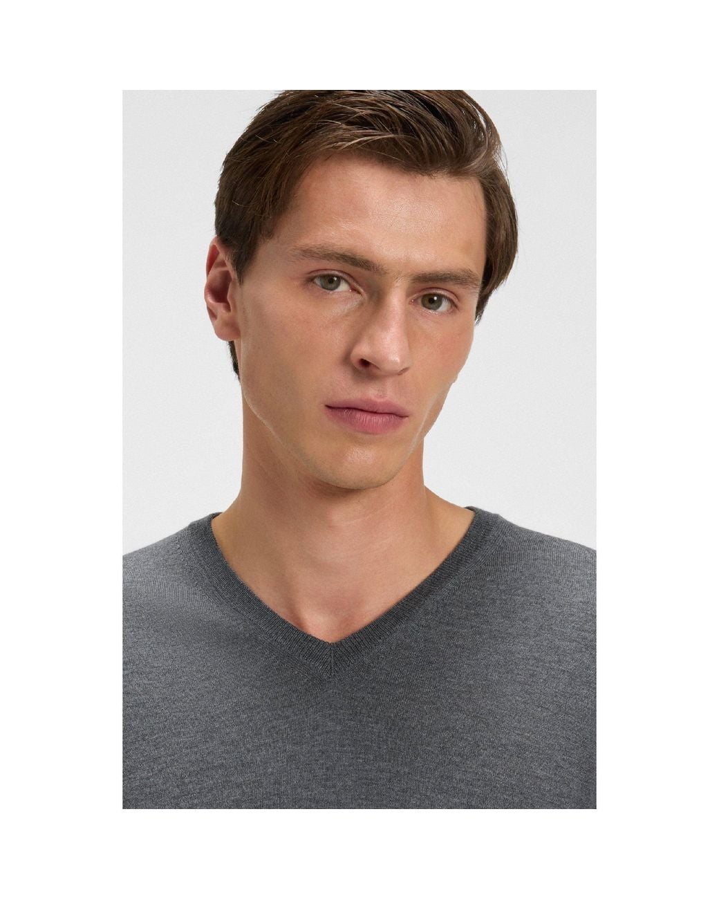Boss Gray Melba P Knitted Top for men