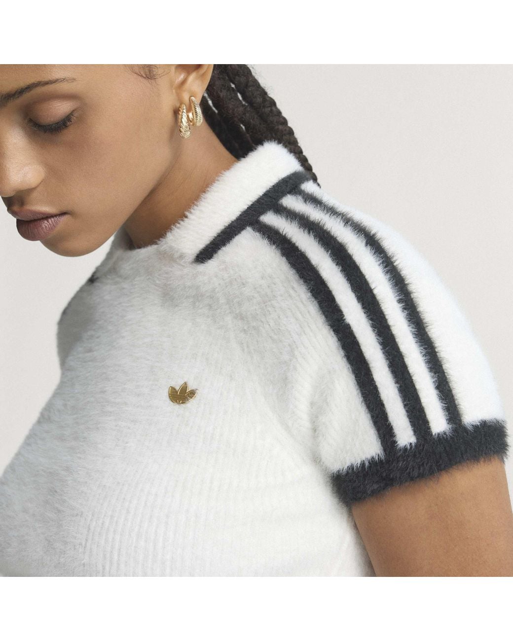 Adidas Originals White Short Sleeve Polo Shirt