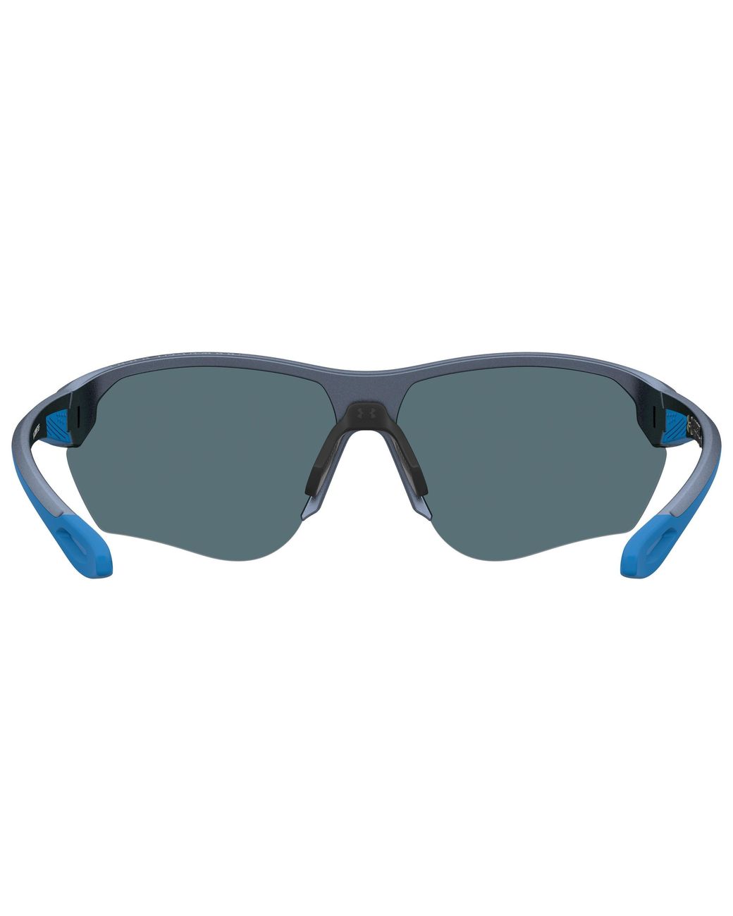 Under Armour Blue Compete Wrap Sunglasses for men