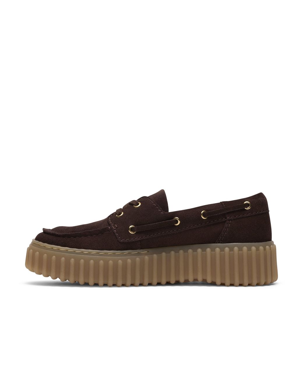 Clarks Brown Moc Toe Formal Shoes