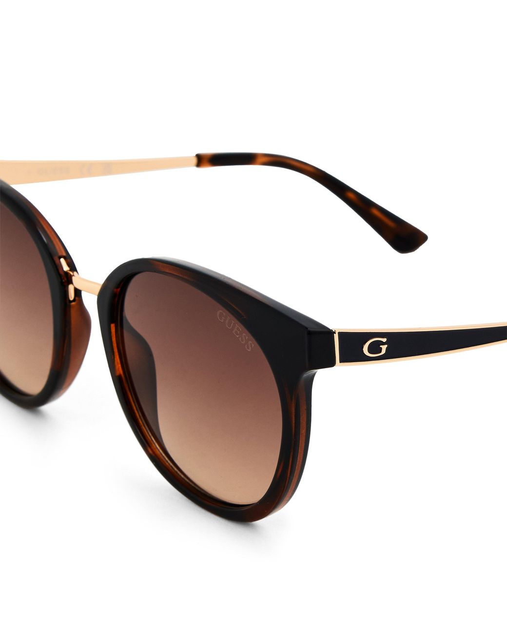 Guess Brown Round Sunglasses