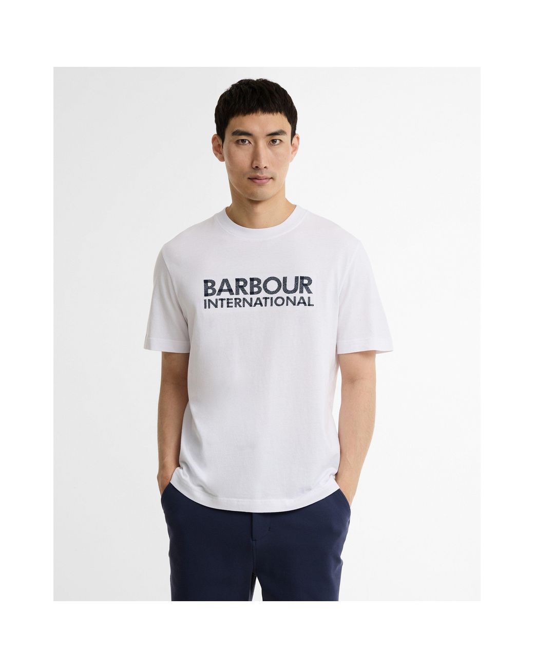Barbour White T-Shirt for men