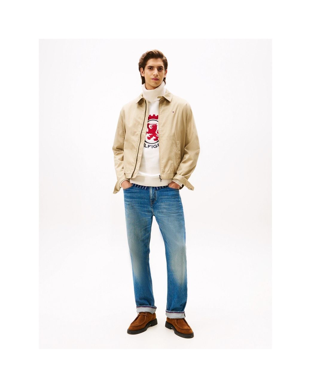 Tommy Hilfiger Natural Cotton Harrington Jacket for men