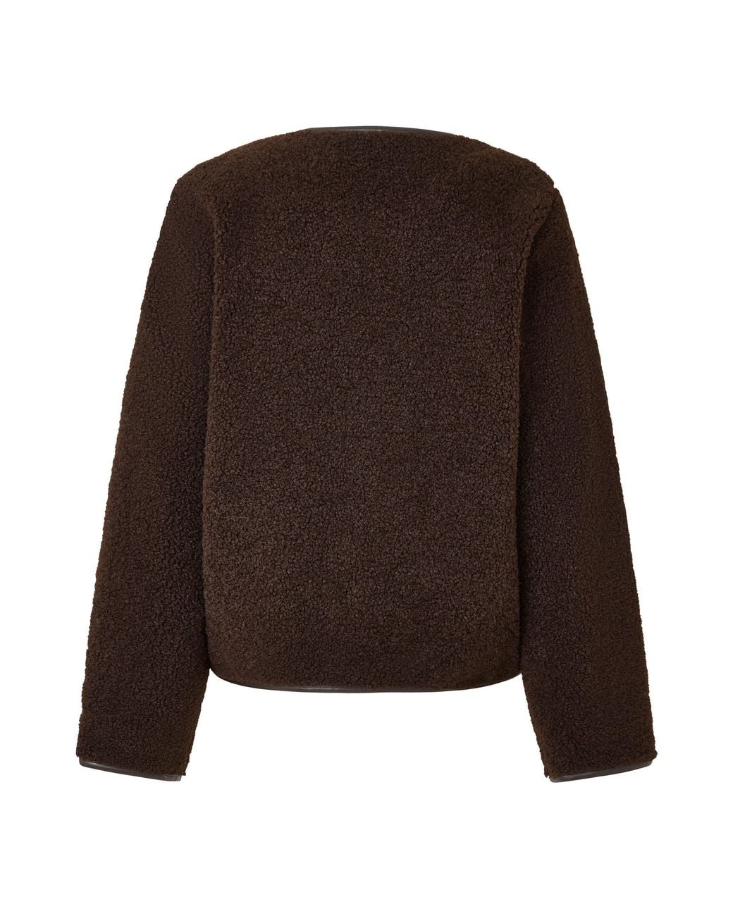 Ralph Lauren Brown Teddy Pu-Lined Shearling Jacket