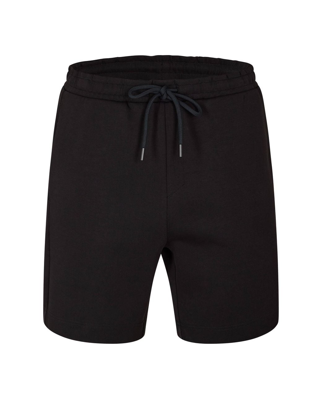 Boss Black Soft Fleece Drawstring Shorts for men