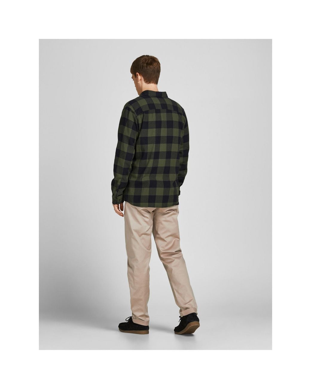 Jack & Jones Black Pablo Straight Fit Chino Trousers for men