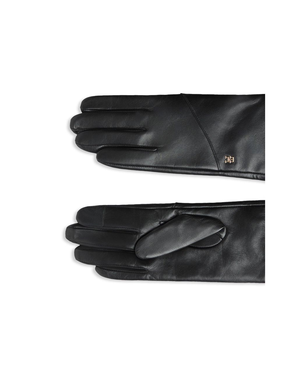 Tommy Hilfiger Black Leather Gloves