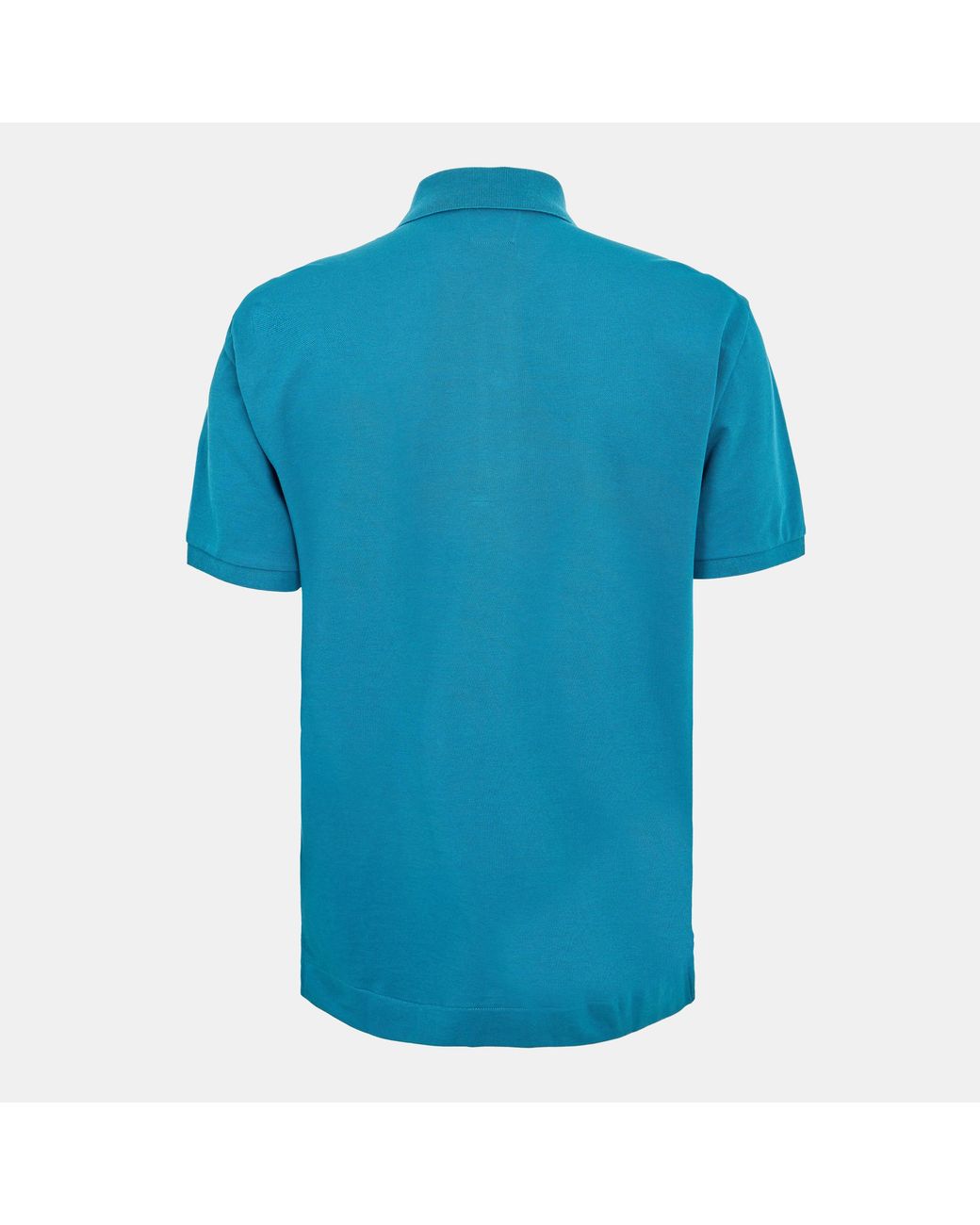 CP COMPANY METROPOLIS Blue Tipped Short Sleeve Polo Shirt for men