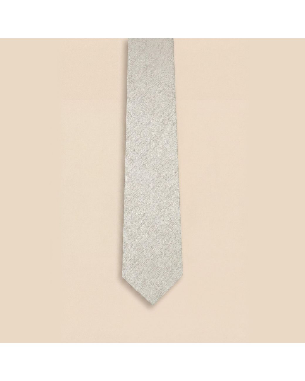 Without Prejudice Natural Allegra Silk Texture Tie for men