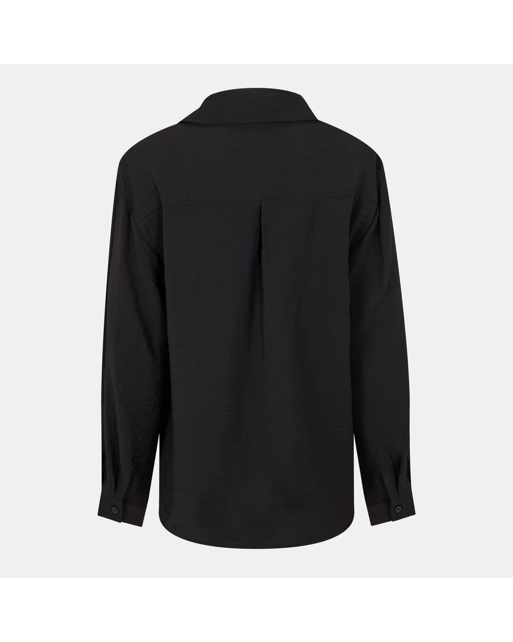 Vila Black Vdmra V-Neck Long-Sleeve Blouse
