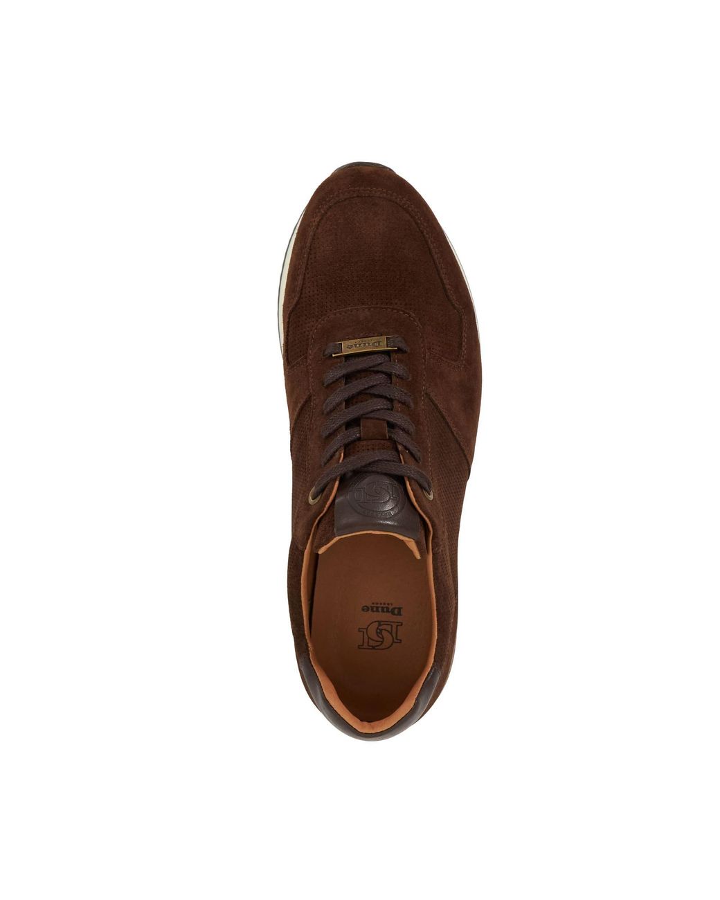 Dune Brown Trilogy Runner Low-Top Trainers for men