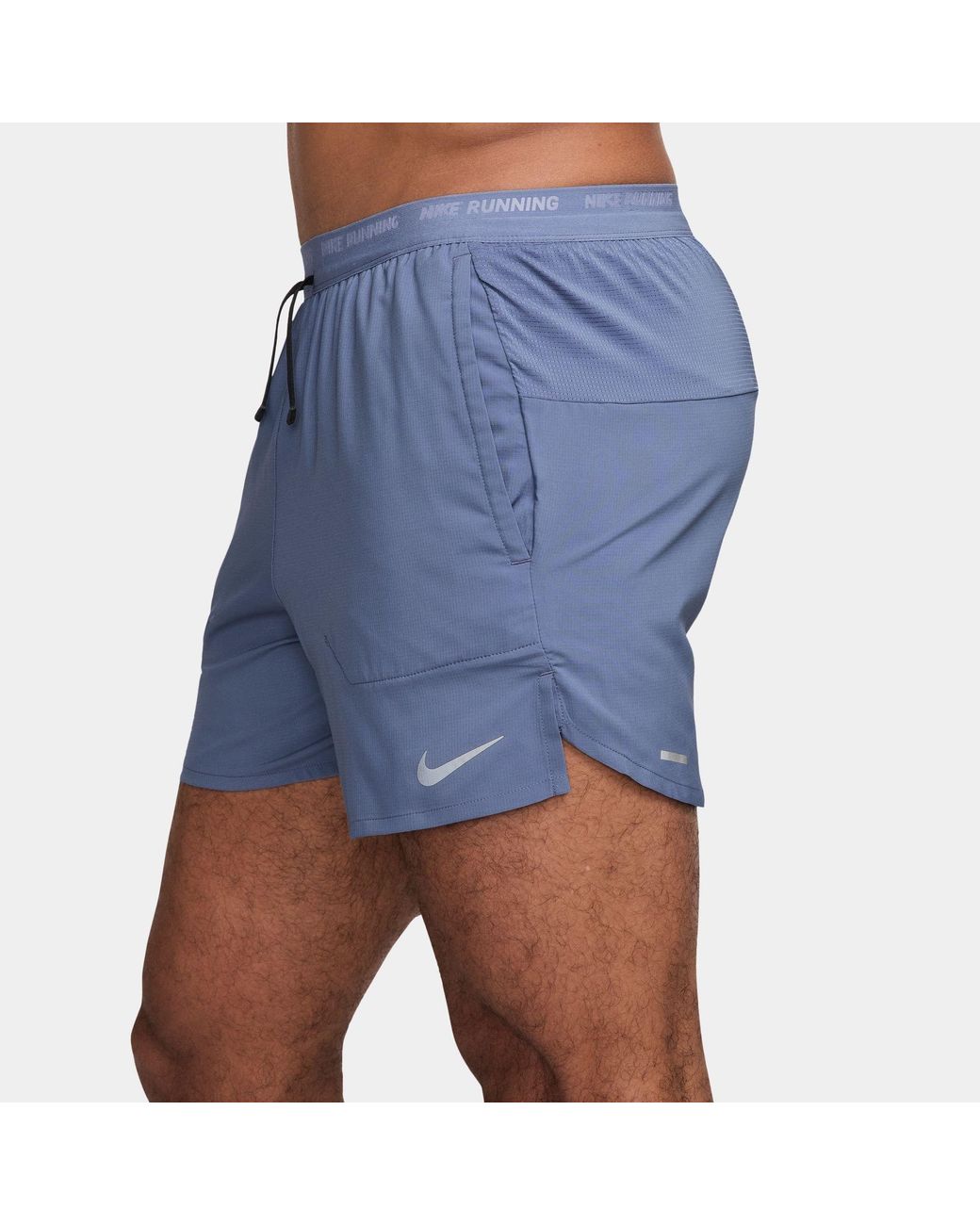 Nike Blue Dri Fit 5 Brief Lined Running Shorts for men