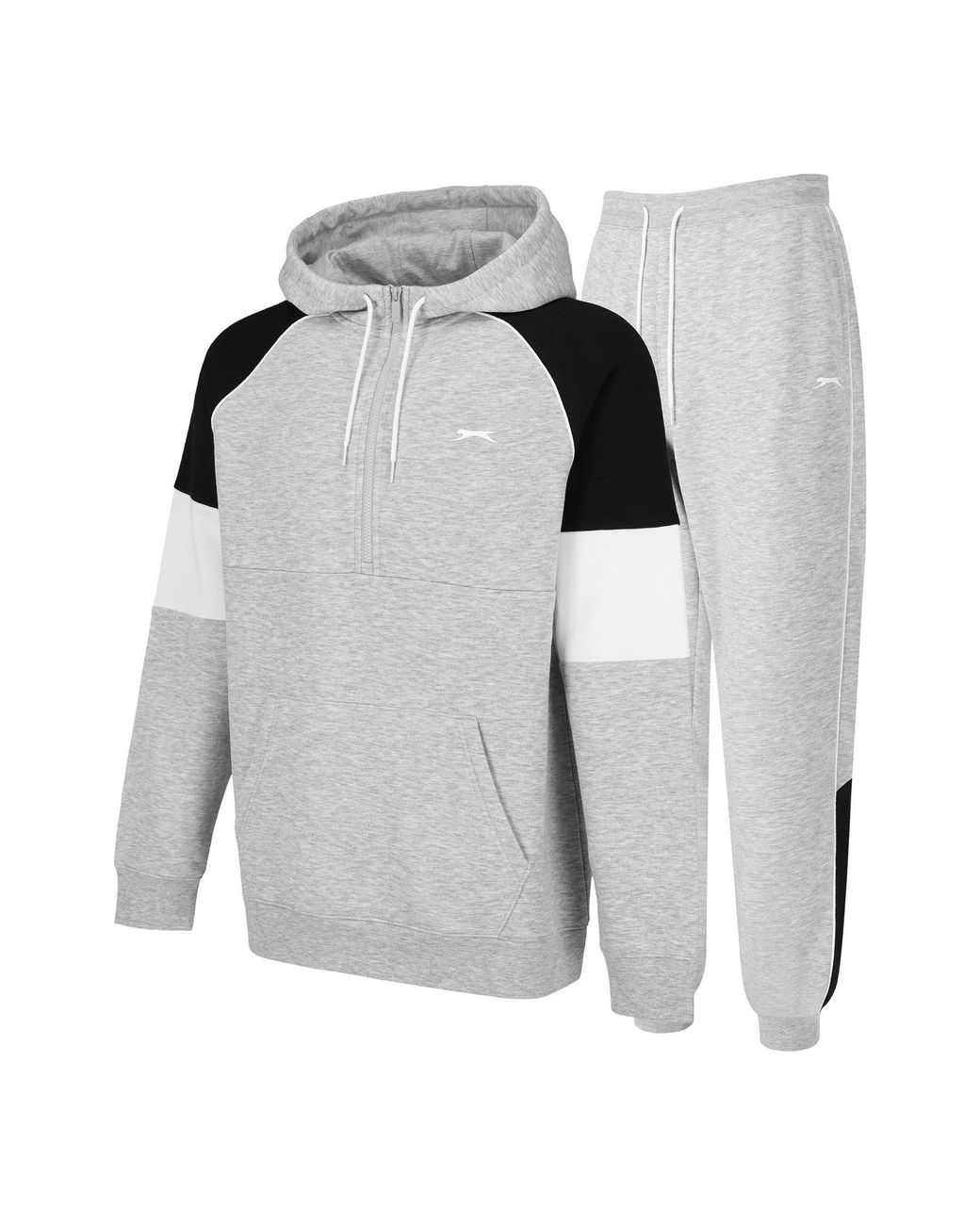 Slazenger 1881 Gray Fleece Quarter Zip Tracksuit for men