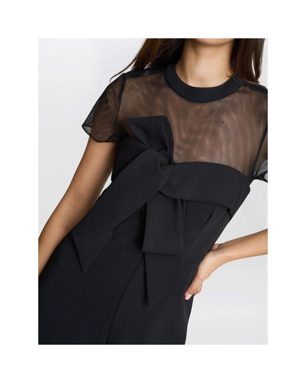 Gina Bacconi Blue Charlene Structured Jumpsuit