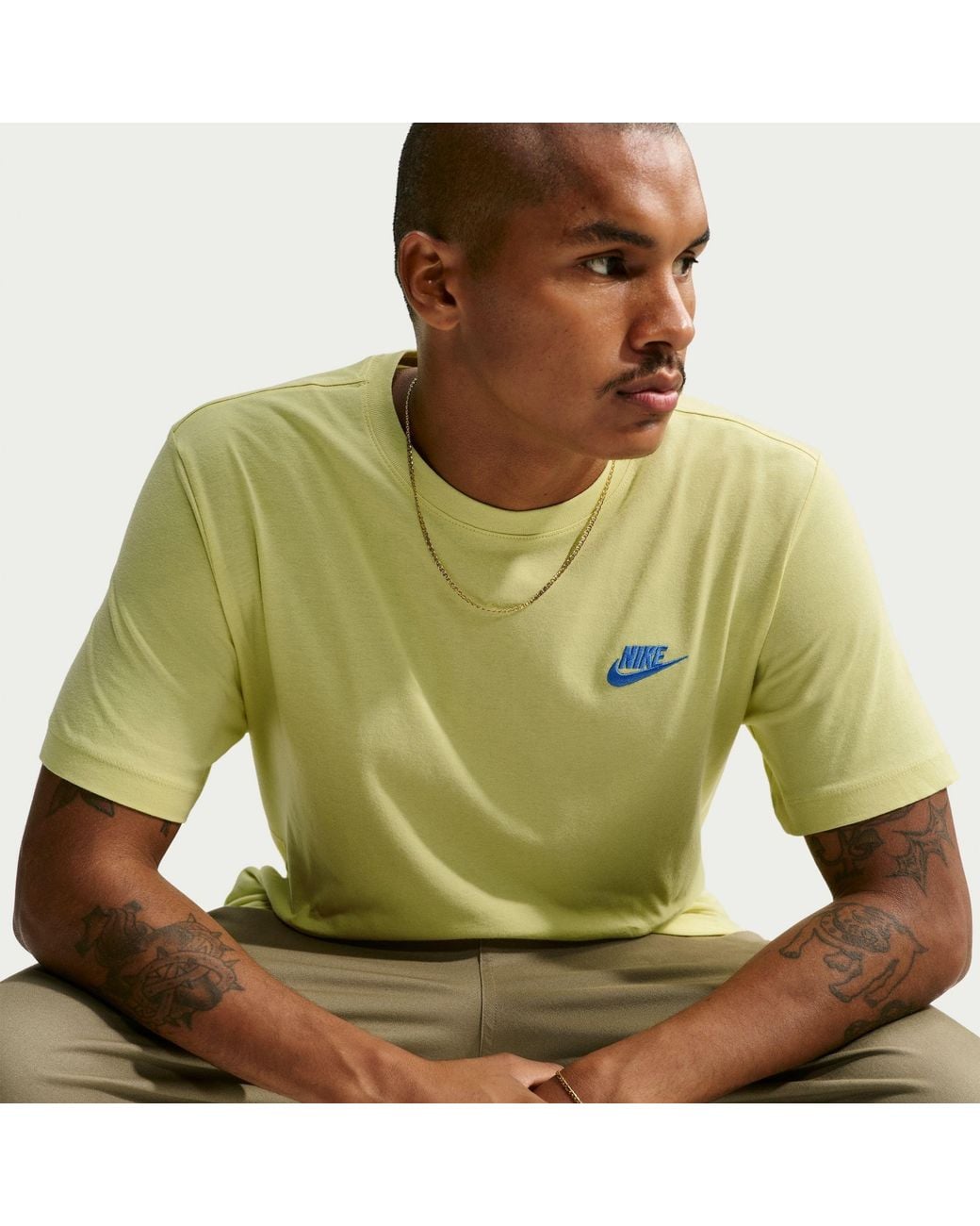 Nike Green Sportswear Club T-Shirt for men