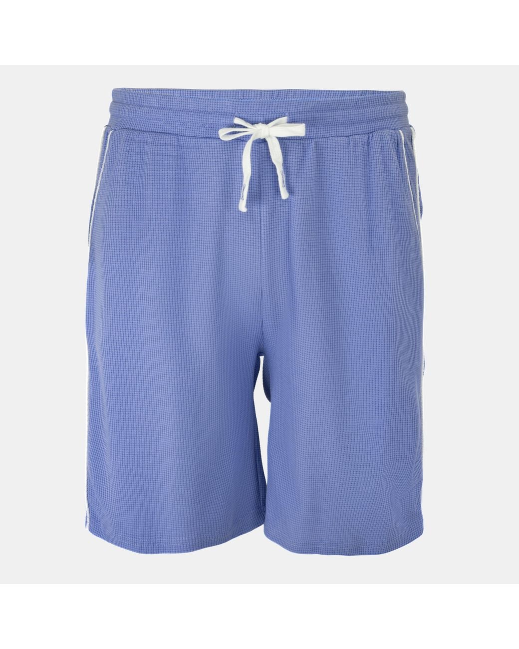 Fabric Blue Waffle Shorts for men